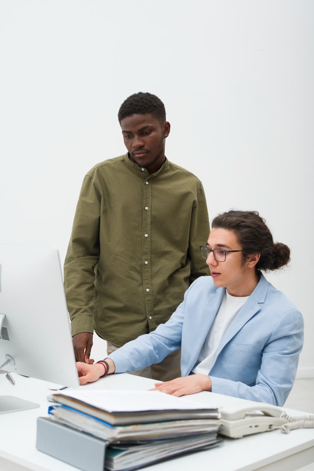 Research participants in discussion - main view